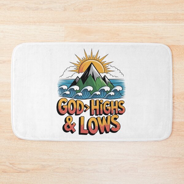 Item preview, God is Greater Than the Highs and Lows (Christian Design) designed and sold by GENX-AUTISM-DAD.
