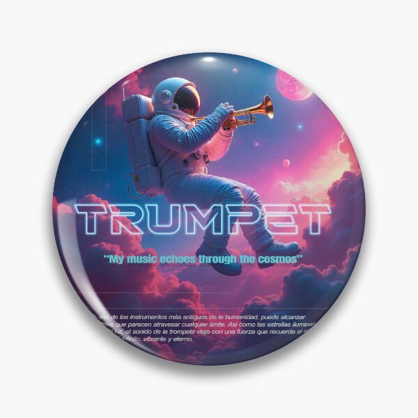 Item preview, Astronaut Playing Trumpet in Space – “My music echoes through the cosmos” designed and sold by VeaseTuanis.