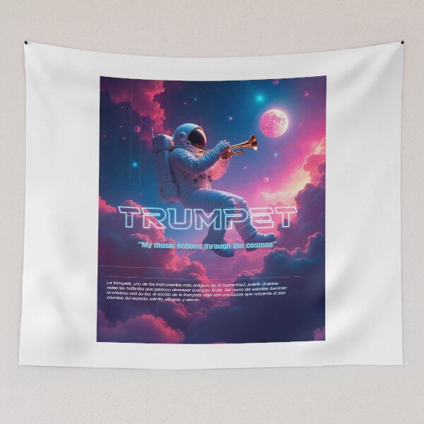 Item preview, Astronaut Playing Trumpet in Space – “My music echoes through the cosmos” designed and sold by VeaseTuanis.