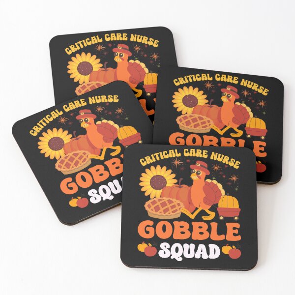 Item preview, Critical Care Nurse Gobble Squad Funny Thanksgiving Design designed and sold by Serbin.