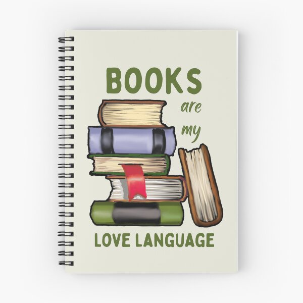 Item preview, BOOKS Are My Love Language, Illustration of Book Stack designed and sold by JoyfulWhimsy.