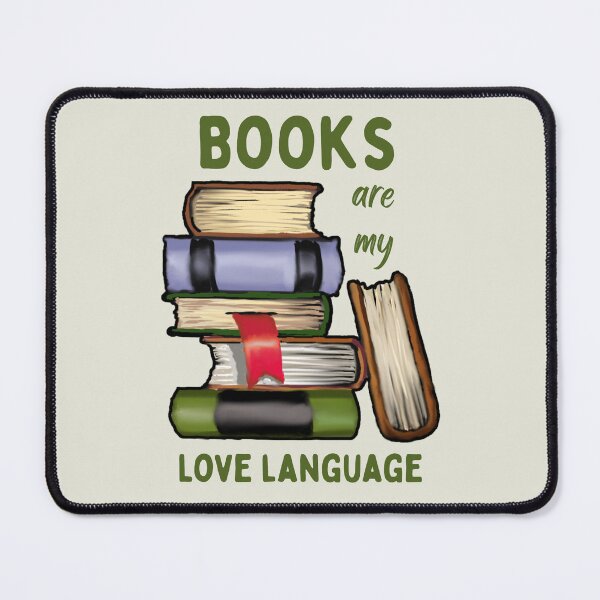 Item preview, BOOKS Are My Love Language, Illustration of Book Stack designed and sold by JoyfulWhimsy.
