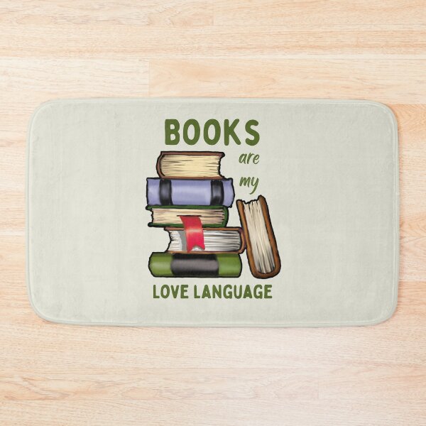 Item preview, BOOKS Are My Love Language, Illustration of Book Stack designed and sold by JoyfulWhimsy.