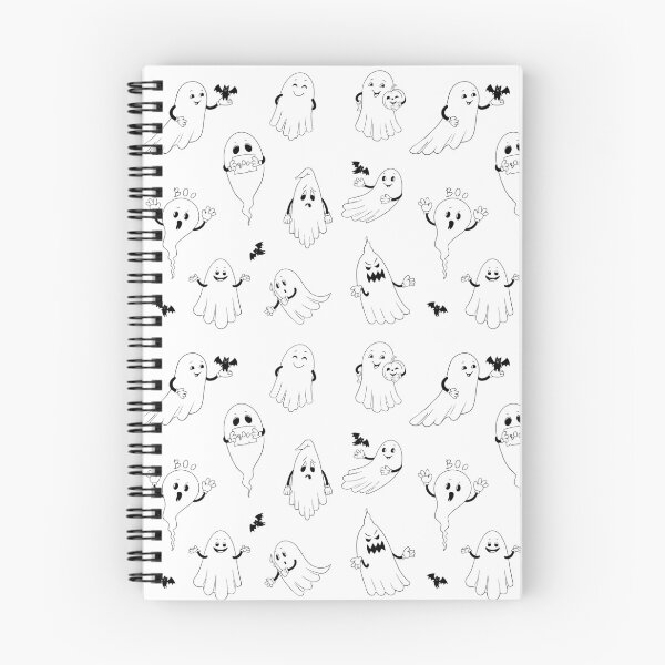 Item preview, Funny Ghost Pattern Black and White designed and sold by viktoriaart0303.
