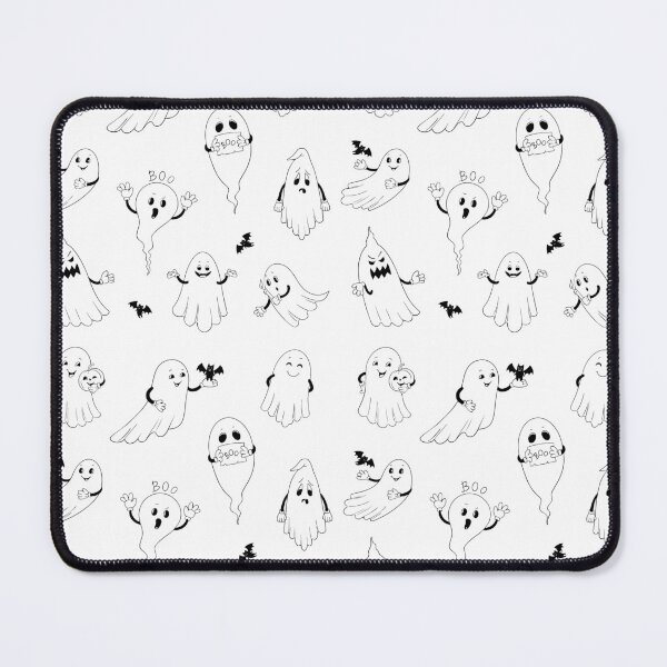Item preview, Funny Ghost Pattern Black and White designed and sold by viktoriaart0303.