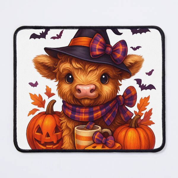 Item preview, Highland Cow Halloween Pumpkin Party designed and sold by WhiteDoveArt.