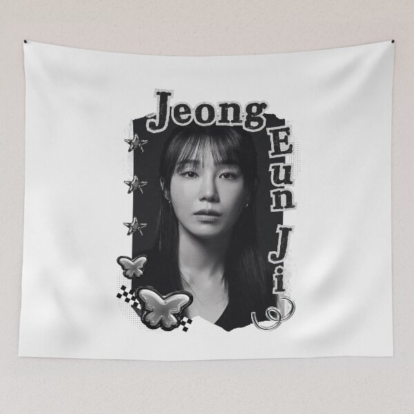 Item preview, Jung Eun-ji Kpop Solo Artist Black and White Collage Digital Art Portrait designed and sold by AJUNICE STUDIO.