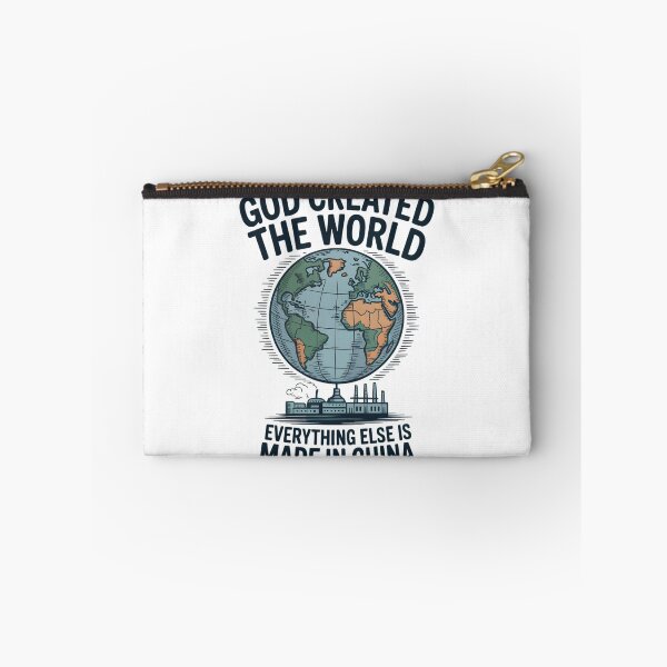 Item preview, God created the world. Everything else is made in China. designed and sold by PhrasePalette.