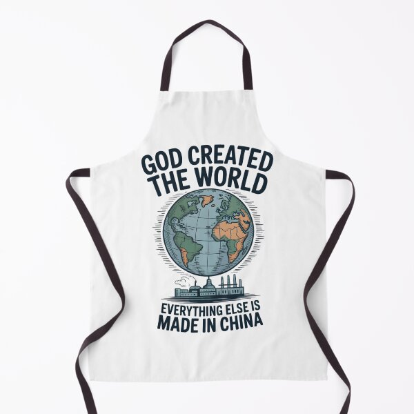 Item preview, God created the world. Everything else is made in China. designed and sold by PhrasePalette.