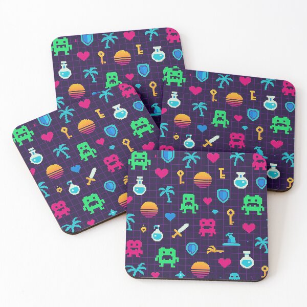 Item preview, Retro Pixel Dungeon Arcade Pattern designed and sold by Graphics4X.