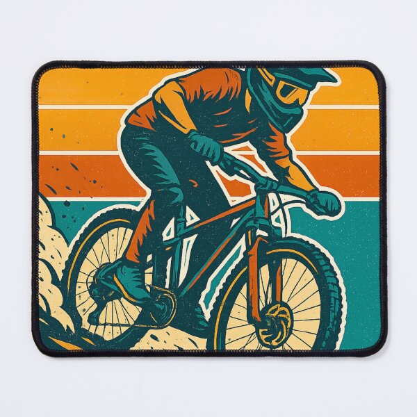 Item preview, Downhill Dynamic MTB Rider Artwork designed and sold by Qbi Cycle & Co. – Cycling Apparel & Accessories.