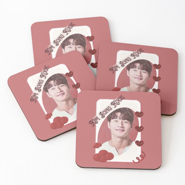 Item preview, Kim Jong-kook Kpop Solo Artist Card Red Aesthetic Collage Design designed and sold by AJUNICE STUDIO.