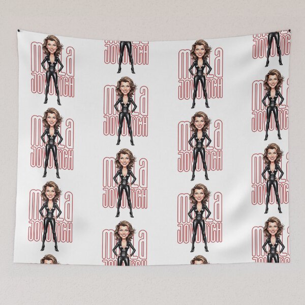 Item preview, Funny caricature of Milla Jovovich Actress and model designed and sold by vectorlove.