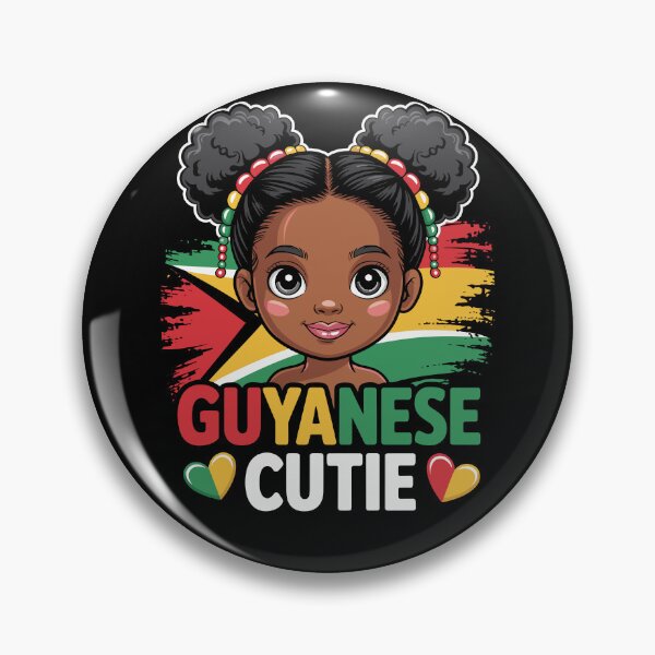 Item preview, Guyanese Cutie Girl Flag Colors Guyana Cultural Pride designed and sold by NUMAcreations.