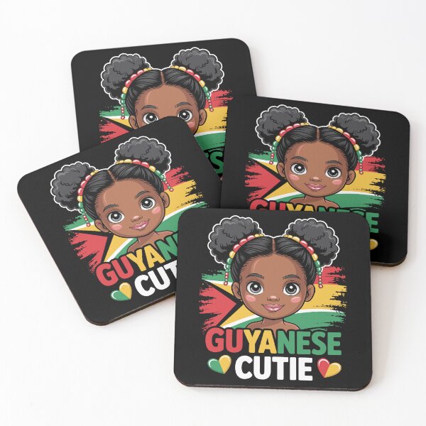 Item preview, Guyanese Cutie Girl Flag Colors Guyana Cultural Pride designed and sold by NUMAcreations.