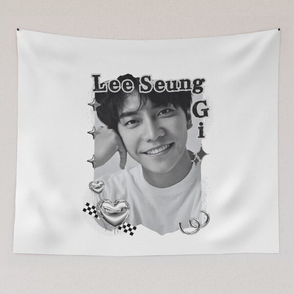 Item preview, Lee Seung-gi Kpop Solo Artist Black and White Collage Digital Art Portrait designed and sold by AJUNICE STUDIO.