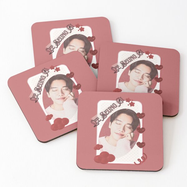 Item preview, Lee Seung-gi Kpop Solo Artist Card Red Aesthetic Collage Design designed and sold by AJUNICE STUDIO.