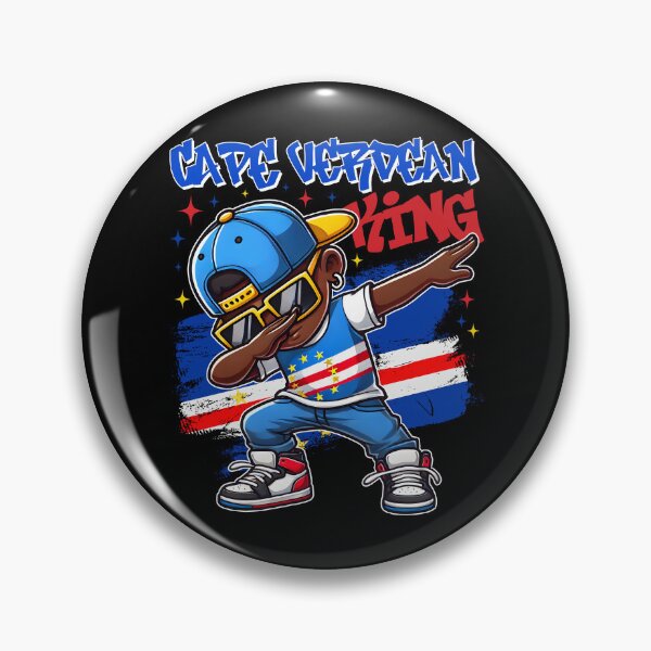 Item preview, Cape Verdean King dabbing Cape Verde Flag Pride for Kids designed and sold by NUMAcreations.