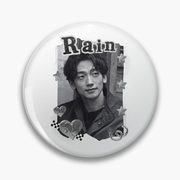Item preview, Rain Jung Ji-hoon Kpop Solo Artist Black and White Collage Digital Art Portrait designed and sold by AJUNICE STUDIO.