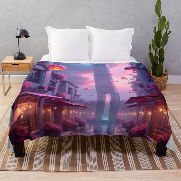Item preview, Twilight Lanterns in a Dreamlike Alley designed and sold by oanaunciuleanu.