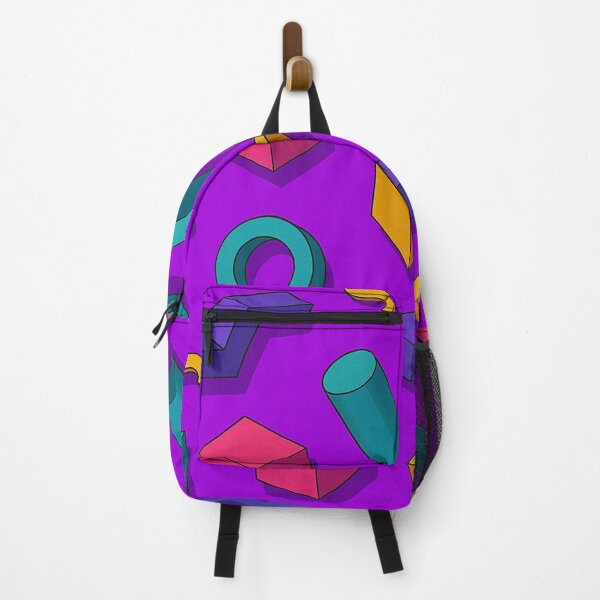 Item preview, Retro 3D Geometric Shapes Pattern Purple designed and sold by Graphics4X.