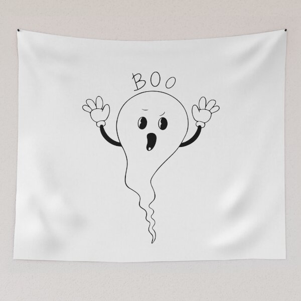 Item preview, Ghost Boo Clipart Black and White designed and sold by viktoriaart0303.