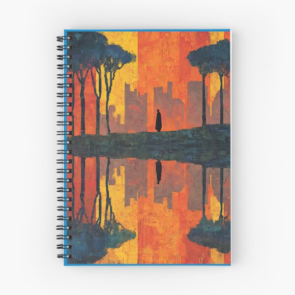 Item preview, A Walker Amidst Reflections of Ochre and Orange. designed and sold by Piotrek0001.