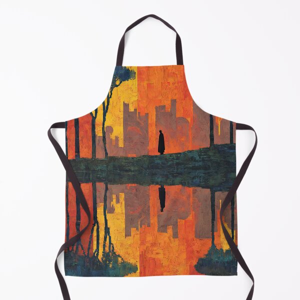 Item preview, A Walker Amidst Reflections of Ochre and Orange. designed and sold by Piotrek0001.
