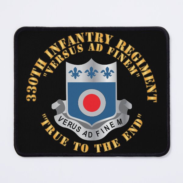 Item preview, Army - 330th Infantry Regiment - DUI - Versus Ad Finem - True to the End w Infantry Br X 300 designed and sold by Military Insignia Products.