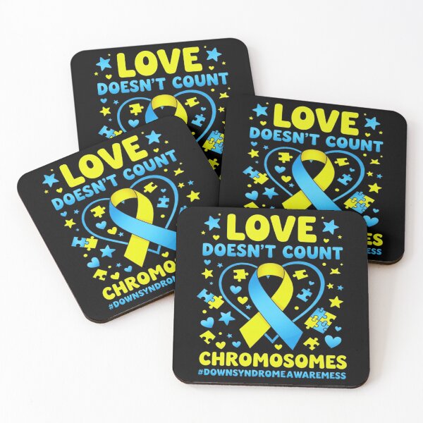 Item preview, Love Doesn’t Count Chromosomes | Down Syndrome Awareness Support Design designed and sold by Teetreasure2.