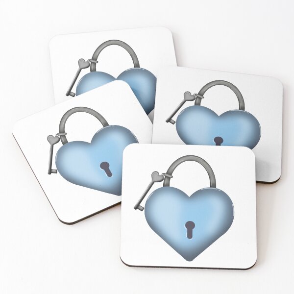 Item preview, Blue Heart Lock designed and sold by DesignsByChloeZ.