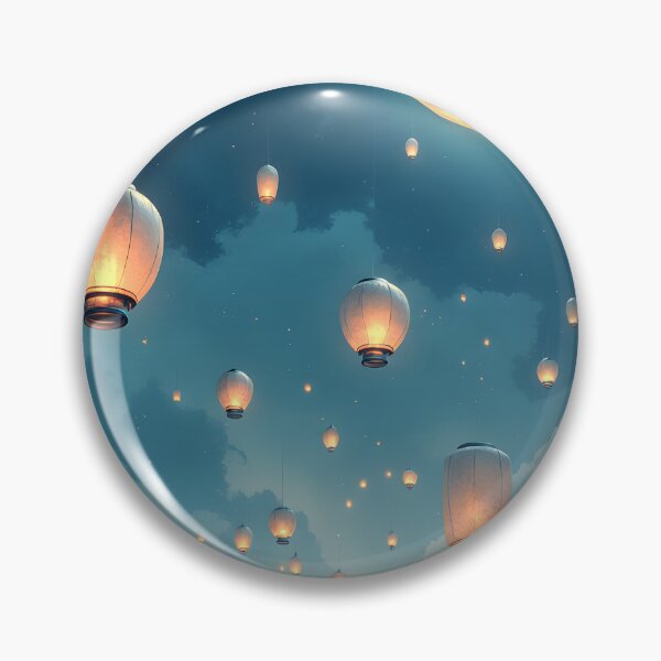 Item preview, Lanterns of the Moonlit Sky designed and sold by oanaunciuleanu.