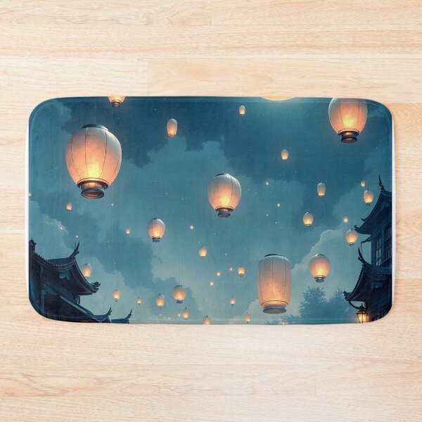 Item preview, Lanterns of the Moonlit Sky designed and sold by oanaunciuleanu.