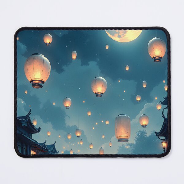 Item preview, Lanterns of the Moonlit Sky designed and sold by oanaunciuleanu.