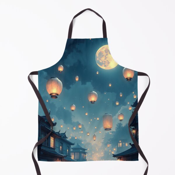 Item preview, Lanterns of the Moonlit Sky designed and sold by oanaunciuleanu.