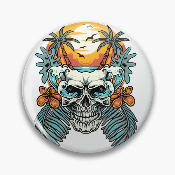 Item preview, American Skull Summer Beach T-shirt & other designed and sold by STMEDIADESIGN.