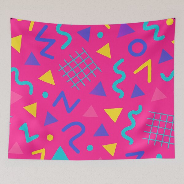 Item preview, Pink Retro 80s 90s Geometric Pattern designed and sold by Graphics4X.