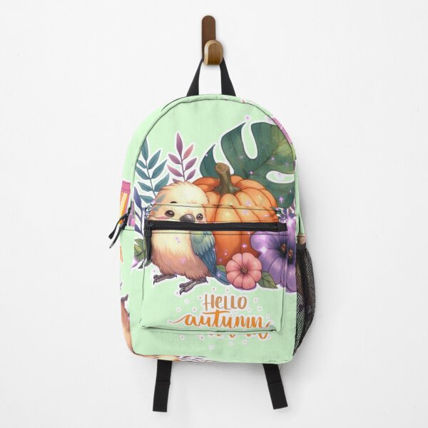 Item preview, Autumn Pumpkin Parrot – Cute Tropical Fall Bird Illustration designed and sold by Sugar Wisdom .