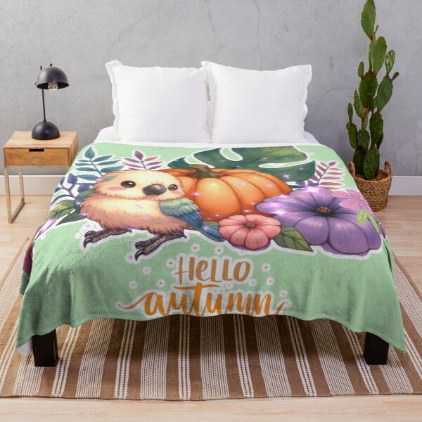Item preview, Autumn Pumpkin Parrot – Cute Tropical Fall Bird Illustration designed and sold by Sugar Wisdom .