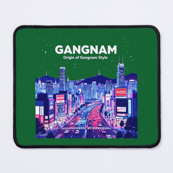 Item preview, Gangnam Seoul 3D Sketch – Origin of Gangnam Style, designed and sold by PaintMeWorld.