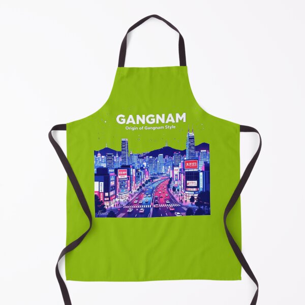Item preview, Gangnam Seoul 3D Sketch – Origin of Gangnam Style, designed and sold by PaintMeWorld.