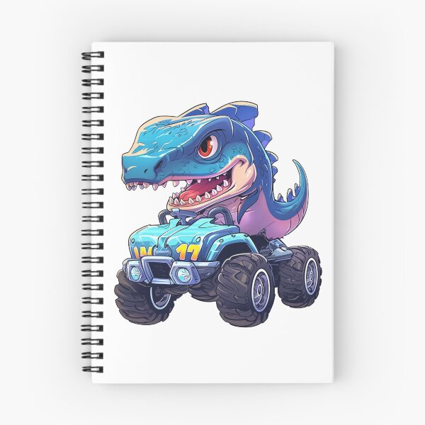 Item preview, Cute dinosaur in a monster truck designed and sold by JonysCreativeDesigns.