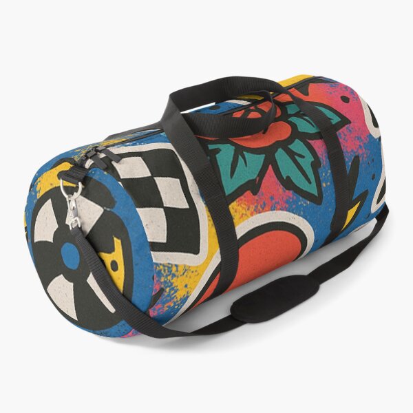 Item preview, Retro 80s 90s Skate Punk Sticker Pattern designed and sold by Graphics4X.