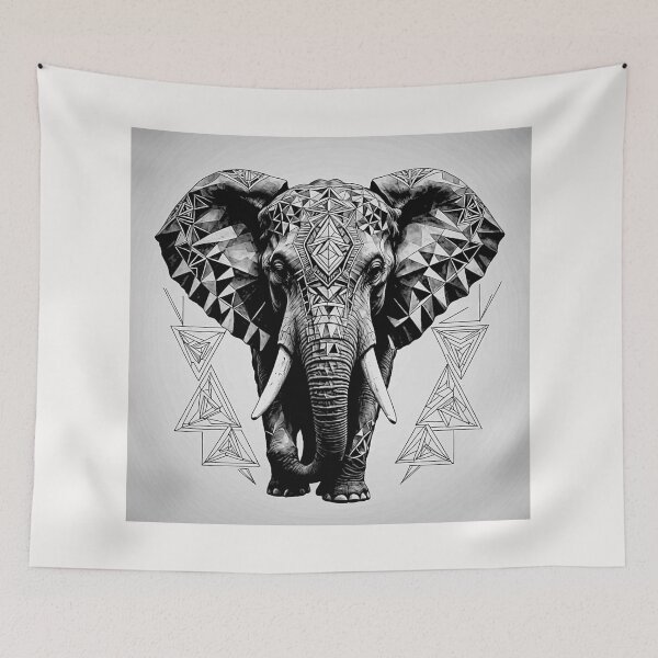 Item preview, The Elephant  Tattoo #1 designed and sold by Helios Be. Lavsh.
