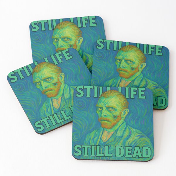 Item preview, Still Life Still Dead Art | Edgy Van Gogh Halloween Aesthetic Gift designed and sold by AnnDesignStudio.