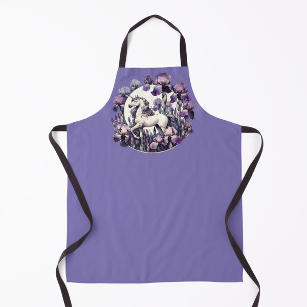 Item preview, Purple Unicorn Iris Flowers Fantasy Magical Floral Art Design designed and sold by FrictionMaxxing.