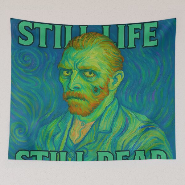 Item preview, Still Life Still Dead Art | Edgy Van Gogh Halloween Aesthetic Gift designed and sold by AnnDesignStudio.