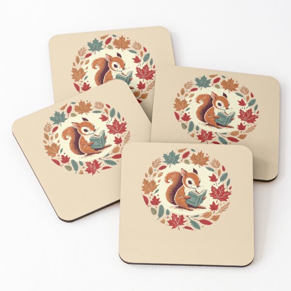 Item preview, Autumn Reading Squirrel designed and sold by FrictionMaxxing.