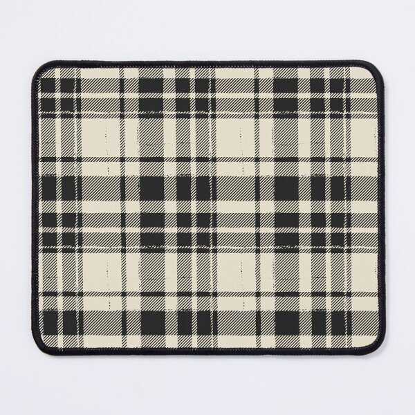 Item preview, Distressed Tartan Plaid [color: black and cream] designed and sold by Becca Alessi.