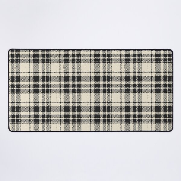 Item preview, Distressed Tartan Plaid [color: black and cream] designed and sold by Becca Alessi.